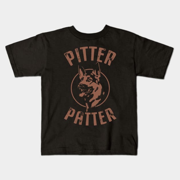 Funny Pitter Patter Arch Kids T-Shirt by luckyboystudio